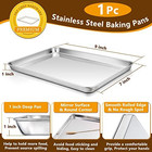 P p Chef Stainless Steel Baking Cookie Sheet Pan With Rack 9 Inch  Silver