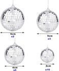 20pcs Disco Mirror Balls Silver Hanging Ball For 50s 60s 70s Disco Dj Light E   