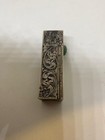 Vtg 1920 s-30 s Sterling Silver Lipstick Case Art Deco Engraved 