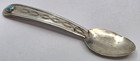 Navajo Vintage Turquoise Sterling Silver Handmade Spoon