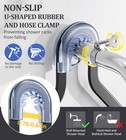 Omaira Shower Caddy Hanging Over The Shower Head - Rustproof Shower Organizer Ha