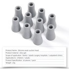 Dental Saliva Ejector Weak Suction Rubber Snap Tip Adapter Replacement 10pcs bag