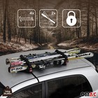 Magnetic Ski Carrier Snowboard Racks Roof Mount Car Black 2 Pcs