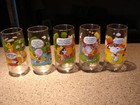 Complete Set Of  5  Vintage Camp Snoopy Mcdonalds Promo Glasses Nice 1968