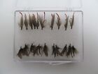 Vintage Fly Fishing Flies Hand Tied Lot Of 20 Brown Green Red Bait New
