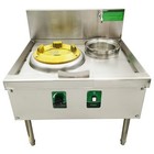 110v Commercial Lpg natural Gas Chamber Single Burner Open Style Gas Wok Stove