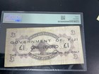 Fiji Emergency Issue Ovpt On New Zealand 1 Pound Nd  1942  Pick 45b Pmg 20 Note