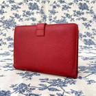 Coach Old Coach Madison Agenda Planner Cover Red Gold Leather Vintage Used