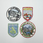 Lot 4 Unused Souvenir Embroidered Patches New Zealand  Switzerland  Nova Scotia
