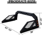 Universal Adjustable Truck Bed Chase Rack Roll Bar Matte Black