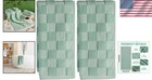 Classic 2 Pack 100  Cotton Hand Towels In Sage Green - 13 7x29 5 Inch Comfort