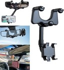 360   Universal Mount Holder Car Stand Rear View Mirror For Mobile Cell Phone Gps