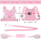 Accmor 3 In 1 Toddler Harness Leashes   Anti Lost Wrist Link  Kids Harness Child
