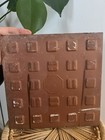 Vintage Floral Ceramic Tile 8   x8    Brown Blue Retro Boho Wall Art Fireplace Decor