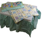 Disney Mickey Baby  3 Pc Set  Receiving Blanket crib Dust Ruffle diaper Stacker