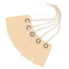Small Manila Shipping Tags With String Attached  2 3 4  X 1 3 8    250 Labels  1
