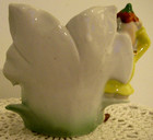 Vintage Pixie Elf Planter Vase 1950s Leprechaun Blue Iris Flower St  Patrick Day