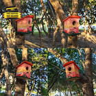 -diy Wooden Bird House wild Bird Feeder  Hanging Birdhouse Attract Birds   Beaut