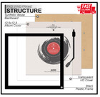 Vinyl Record Frame For The Wall Display Album Cover 125 125x1251pack Black
