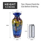 Colored Glass Vase  Beautiful Hand Blown Decorative Vase  Modern Art Vase For   