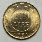 1991 Italy 200 Lire - Republica Italiana - Beautiful Coin - 24mm -km 105
