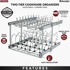 Rev-a-shelf Pullout Cabinet Pot And Pan Organizer  20 75  Width  5cw2-2122-cr