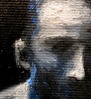 Miniature     Original Oil Art Aceo     Moody Surreal Portrait     Small Collectible