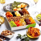 Nut Cravings Dried Fruits Nuts Basket     12 Piece Assortment White Gift Box Tray