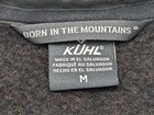 Kuhl Jacket Mens Medium Black Gray Revel Fleece  Ls Pullover Full Zip Logos