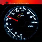 65mm 12v Car Gauge White Light Stepper Motor 270 Degree Scale Meter Voltmeter