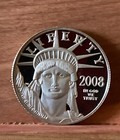 2008 1 2 Oz Platinum American Eagle Proof Coin Platinum Bullion  9995 Pure  Coin