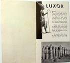 1930 s Travel Booklet  luxor  W  Gorgeous Color Art Deco Cover Of Ruins   