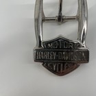 Harley-davidson Belt Buckle Mens Silver Metal Shield Logo Usa Motorcycles 2 x3 