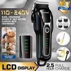 Kemei Pet Dog Cat Hair Clippers Grooming Trimmer Kit Professional Cordless Set