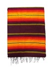Motorcycle Belt Blanket Holder Biker  Mexican hand Made   Burundy Mix