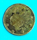 1853 California Gold Indian Head Token
