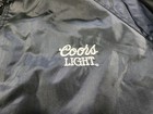 Vintage Coors Light Zip Up Bomber Jacket L Black Tony Lama Coat Beer Western 90s