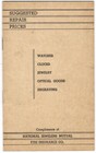 National Jewelers Mutual Fire Insurance Co Suggested Repair Prices Booklet 1941