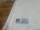 Russell Athletic Jersey White Baseball Mesh Lightweight Button Up Blank Athletic