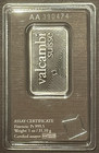One Ounce Valcambi Platinum Bar 1 Oz Bullion Sealed Assay   Aa390474   09179