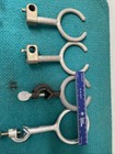 Lot Of 21 Vintage Lab Chemistry Flask Ring And Clamps W  Clamp Holder Assorted