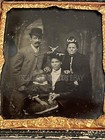 Antique Rare Victorian Tintype Photo African American Black Woman Nanny W Family