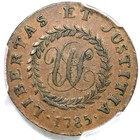 1785 C 3-b R-2 Pcgs Au 58 Nova Constellatio Colonial Copper Coin