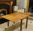 Ansager Mid Century Danish Modern Teak Drop Leaf Dining Table