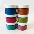 Craft Glitter Paste Set  50ml Jars  6 Vibrant Colors Spring  Summer  Winter