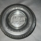 Vintage Firestone Tire Ashtray Gum Dipped Rubber Advertising Glass Insert 1950s