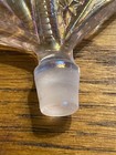 Vintage Irice Imperial Glass Pressed Glass Perfume Bottle Flower Stopper Only