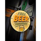 Free Beer Tomorrow 9 Inch Light Box Led Sign 3d Printed Wall Decor Man Cave Gara