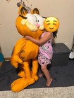 Life Size 52    Vintage 1981 Garfield Jumbo Plush Dakin Rare  Parachute Fabric