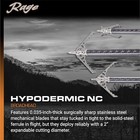 Rage Hypodermic Nc 2-blade 100gr Hunting Broadhead Nc-2 3 Pack  Silver 